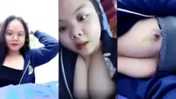 Daun Masih Muda Chindo Chubby Pamer Toket Live